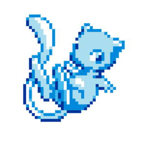 Mew Shiny pärlplatta mall