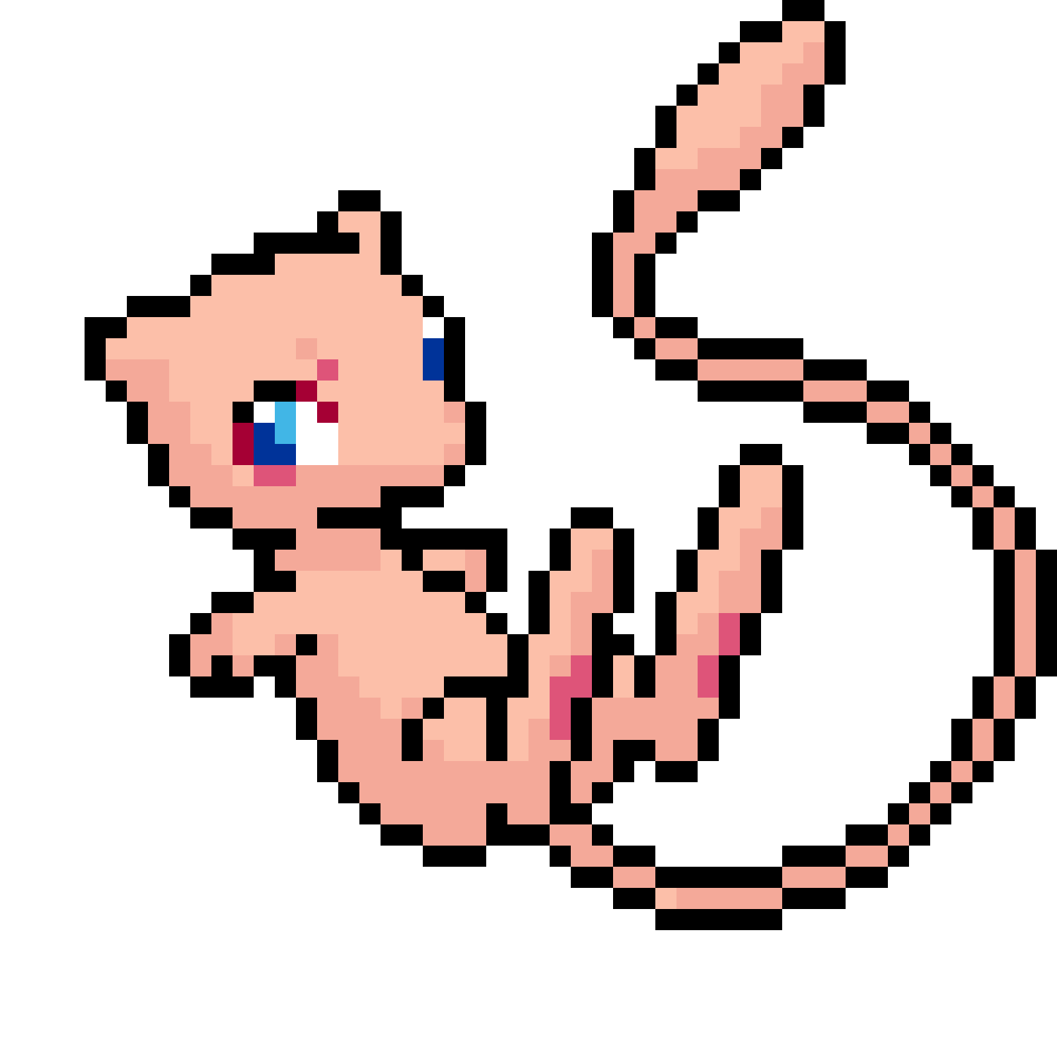 Mew pärlplatta mall