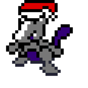 Mewtwo Jul pärlplatta mall