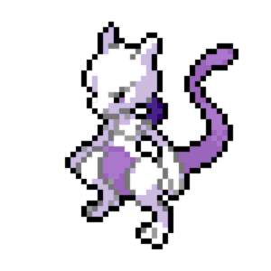 Mewtwo pärlplatta mall