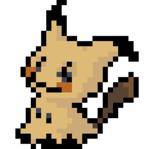 Mimikyu pärlplatta mall