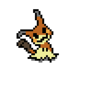 Mimikyu pärlplatta mall