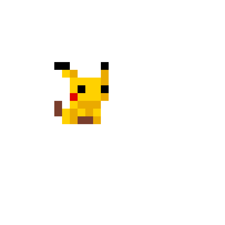Mini Pikachu Pärlplatta Design