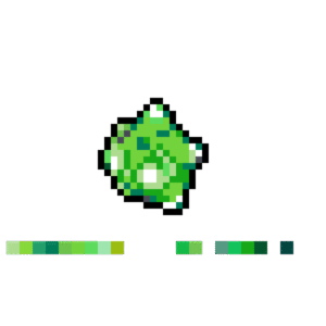 Minior Grön Kärna pärlplatta mall