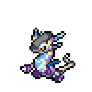 Miraidon pärlplatta mall