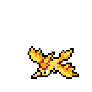 Moltres pärlplatta mall