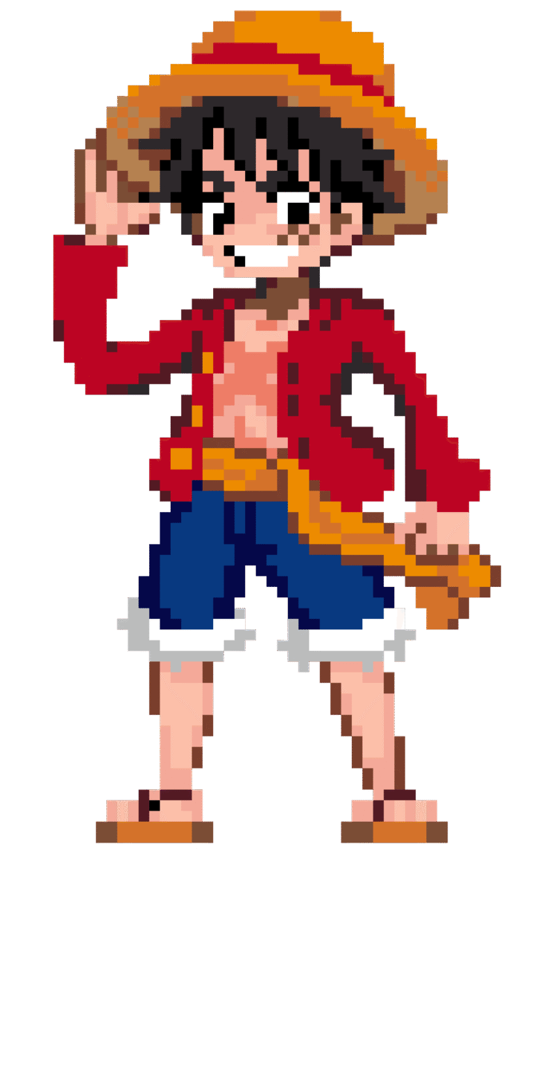 Monkey D. Luffy Mini Tall Parlplatta Mall – 1792 parlor | ParlEventyr