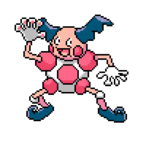 Mr. Mime pärlplatta mall