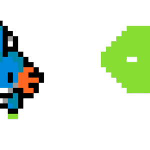 Mudkip med Bas pärlplatta mall