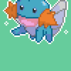 Mudkip Tavla Pix pärlplatta mall