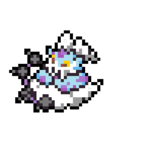 N° 642 Thundurus Form Avatar pärlplatta mall