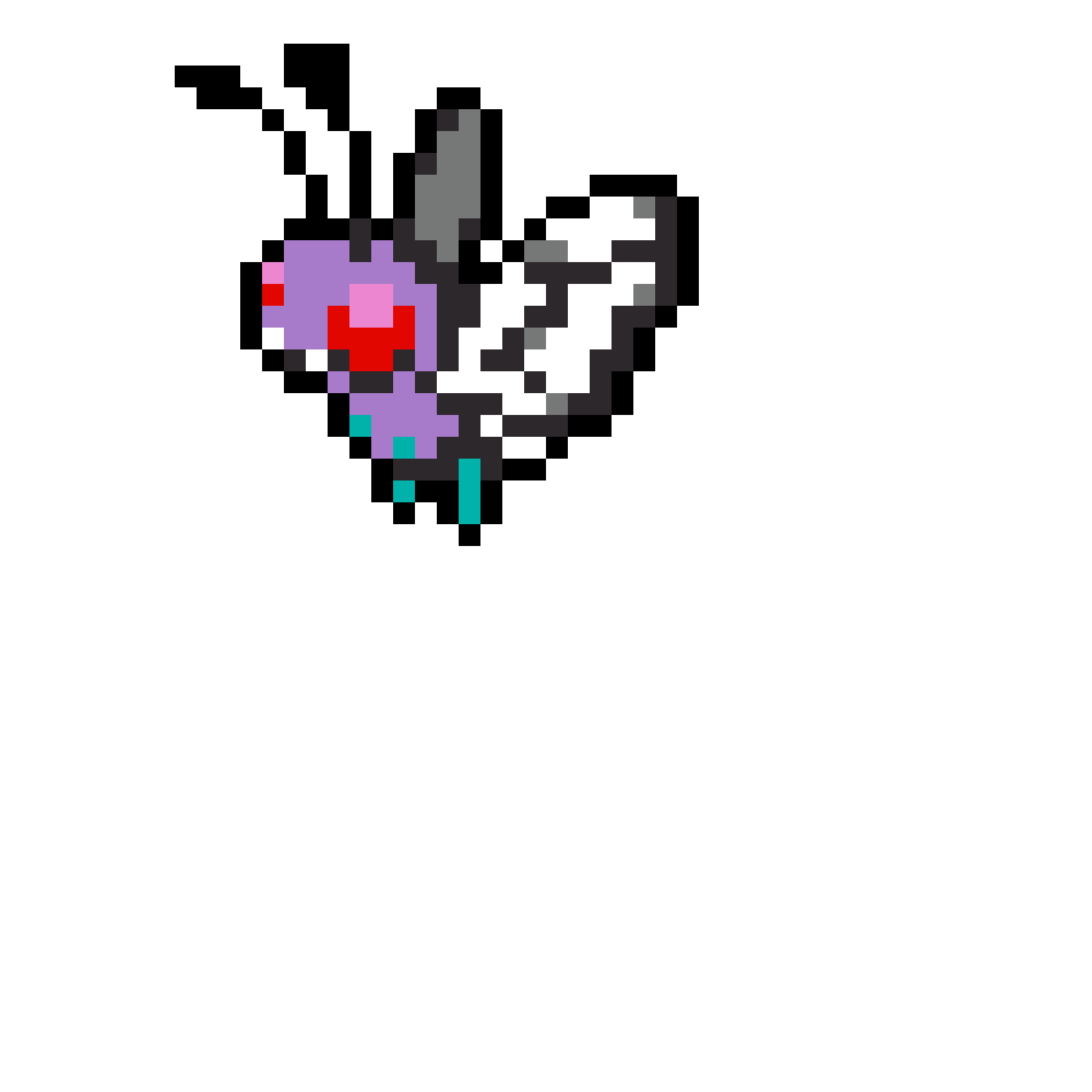 N°12 Butterfree pärlplatta mall