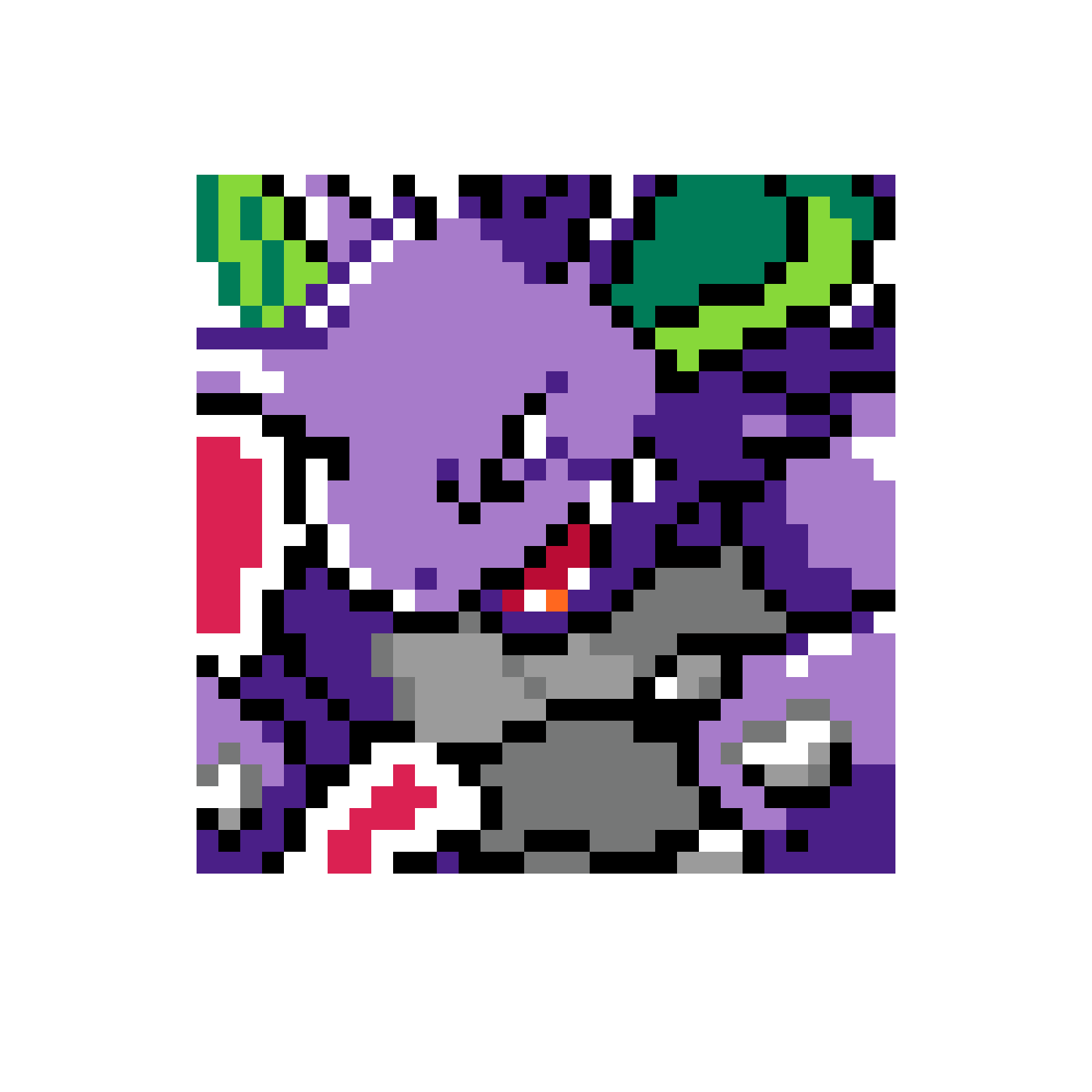 Nidoking Pärlplatta Design