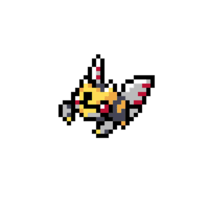 Ninjask pärlplatta mall