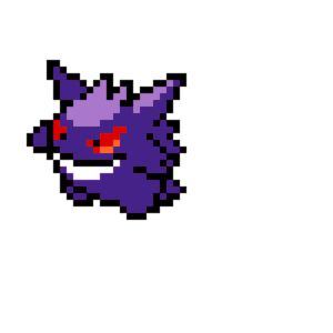 Nyckelring-gengar pärlplatta mall