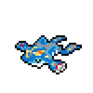 Omega Kyogre pärlplatta mall