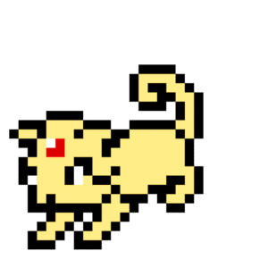 Persian Pokemon pärlplatta mall