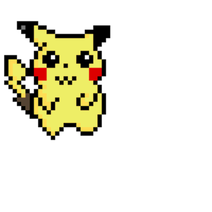 Pickachu pärlplatta mall