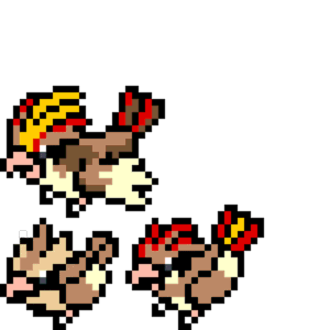 Pidgey, Pidgeotto och Pidgeot pärlplatta mall