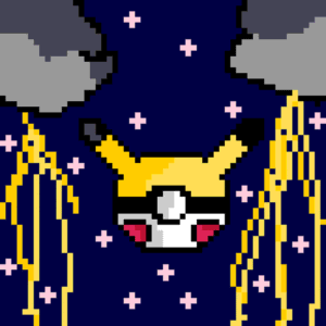 Pikaball pärlplatta mall