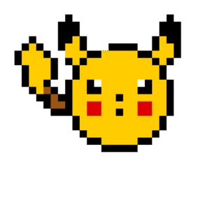 Pikaball pärlplatta mall