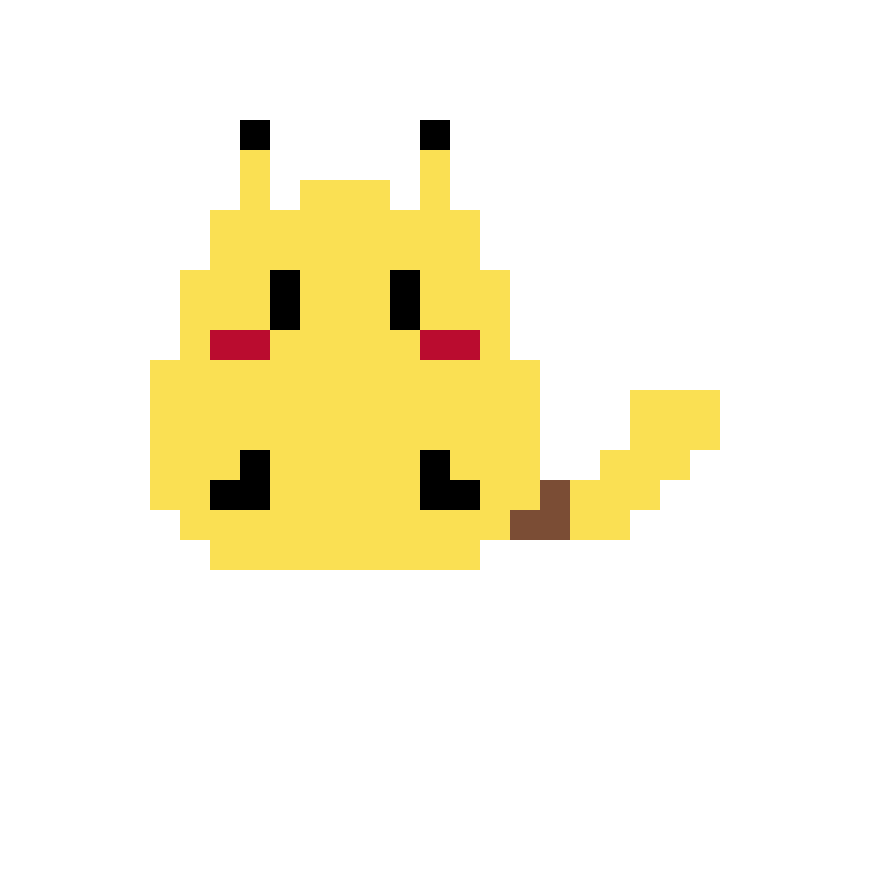 Pikachu 5mm Simple Pärlplatta Design