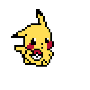 Pikachu Chibi pärlplatta mall