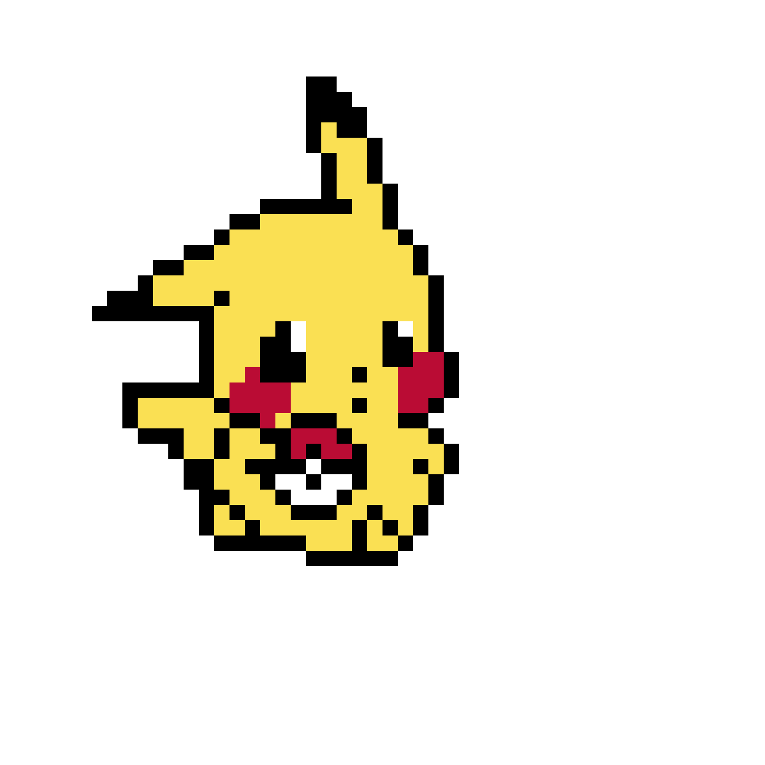 Pikachu Chibi Pärlplatta Design