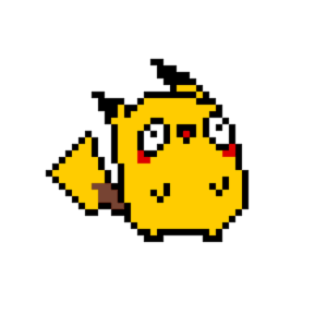 Pikachu Derpy pärlplatta mall