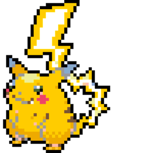 Pikachu Gigantamax pärlplatta mall