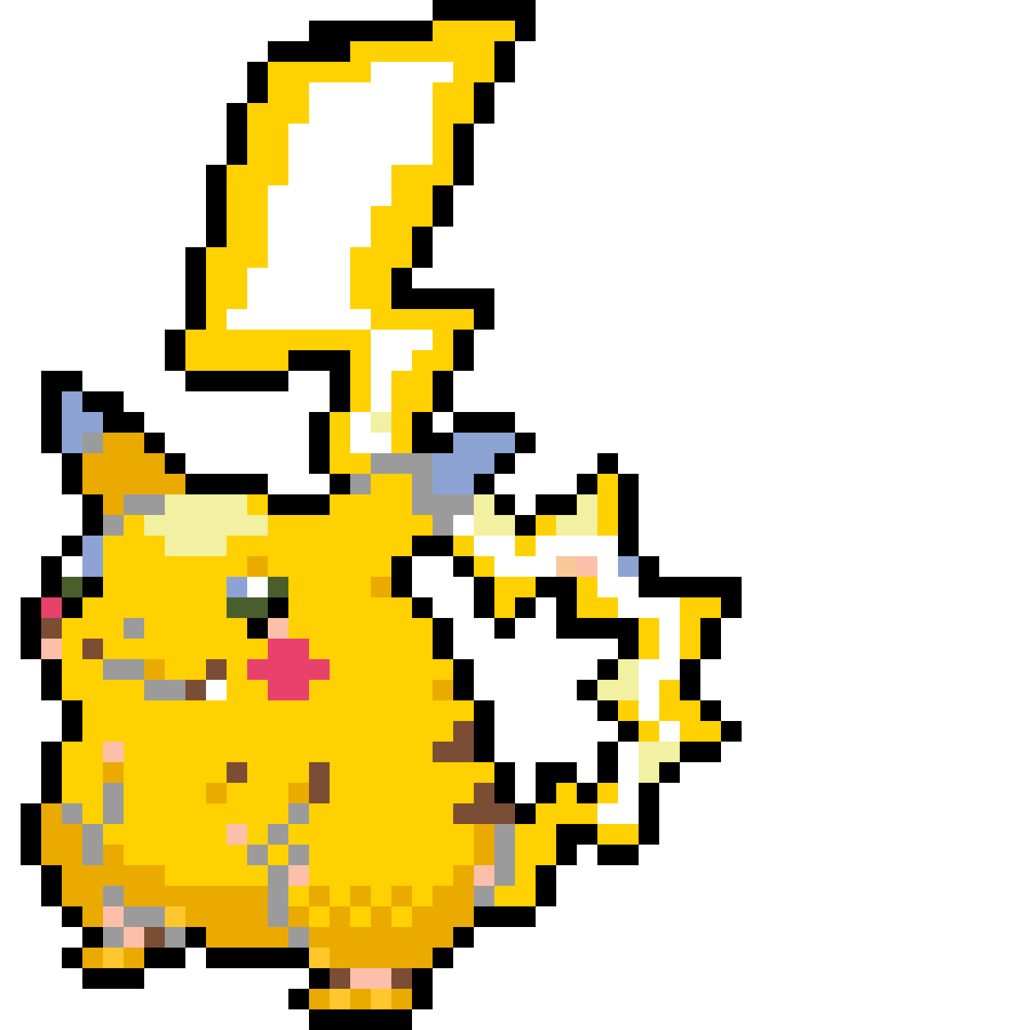 Pikachu Gigantamax pärlplatta mall