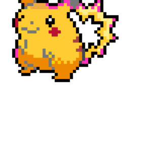 Pikachu Gigantamax pärlplatta mall