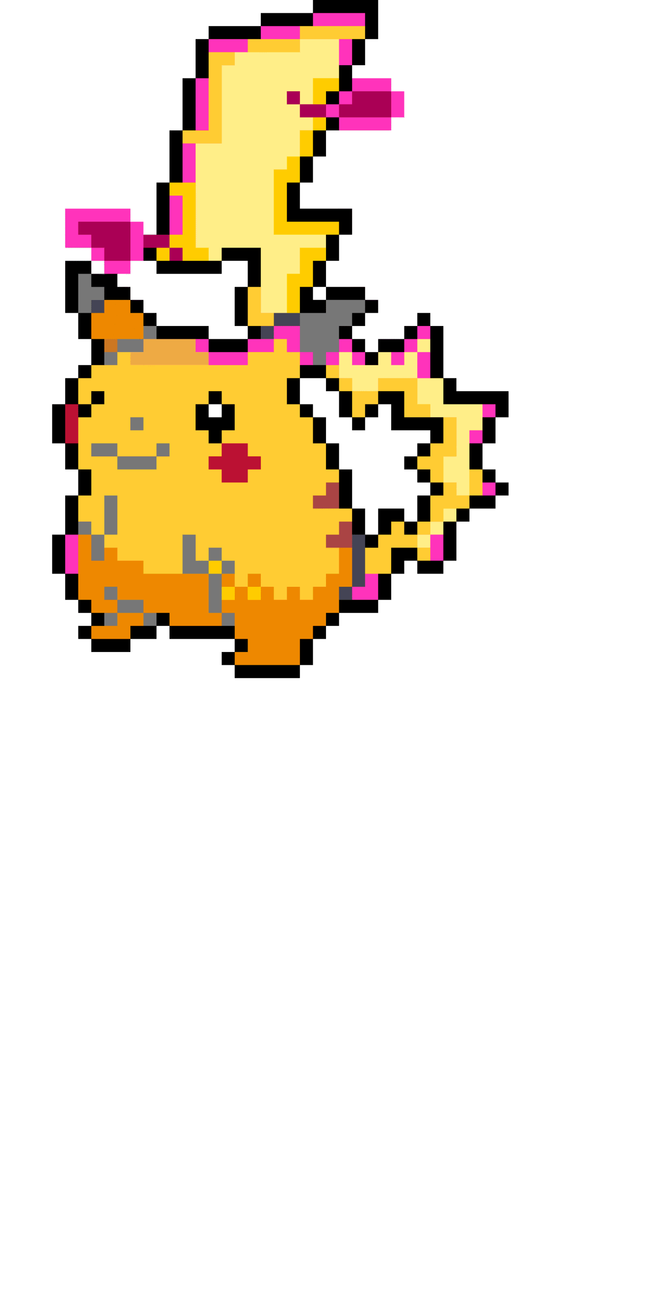 Pikachu Gigantamax Pärlplatta Design