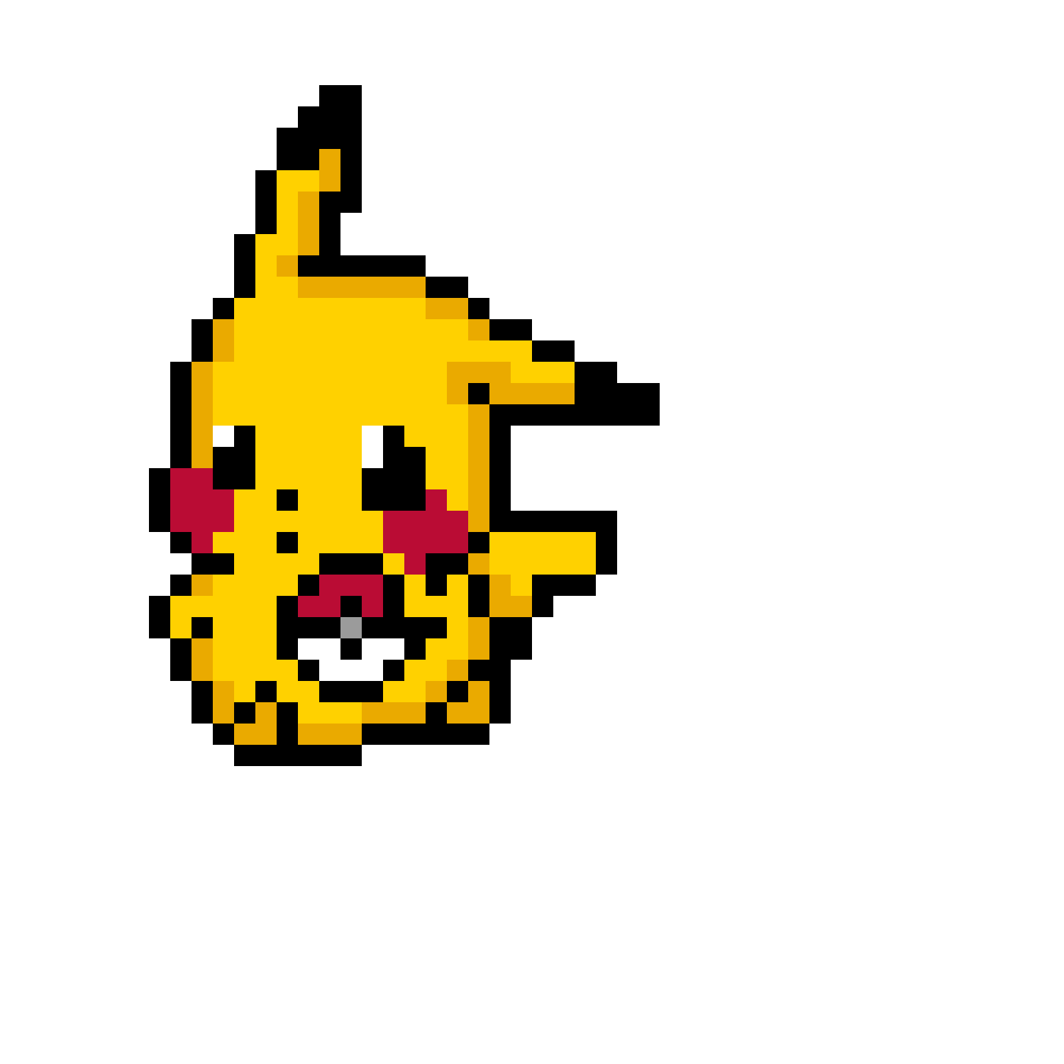 Pikachu Håller en Pokéboll Pärlplatta Design