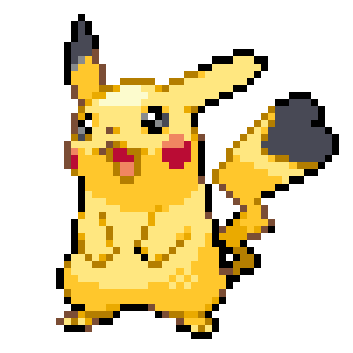 Pikachu Hona Pärlplatta Design