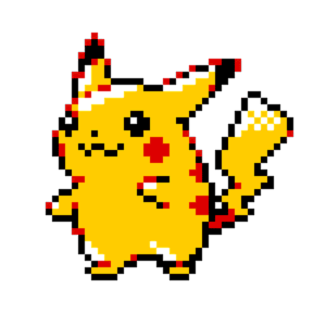 Pikachu Knubbig (GBC) pärlplatta mall