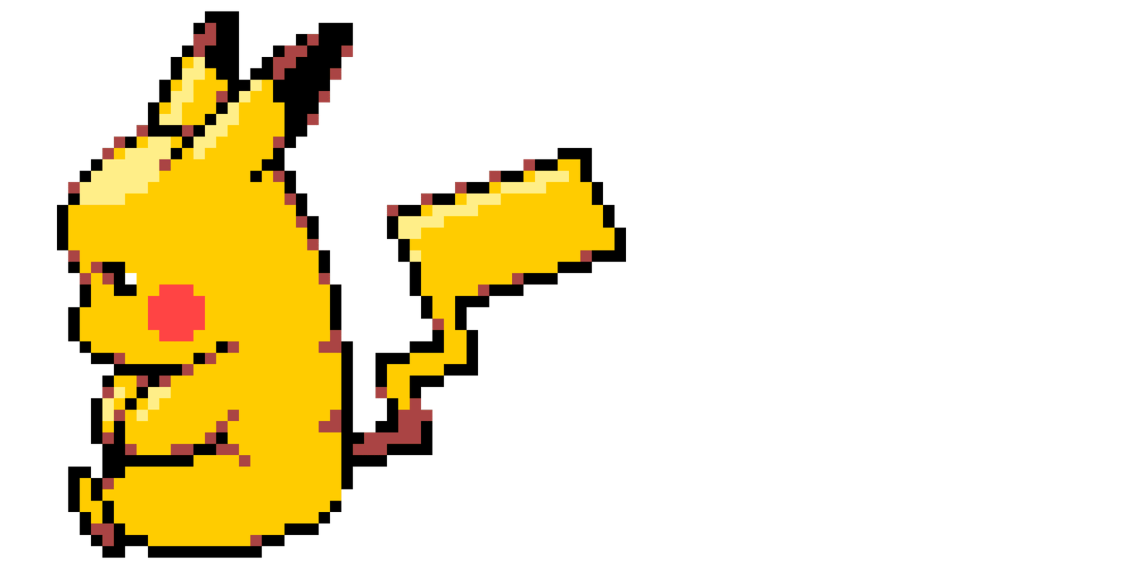 Pikachu :p Pärlplatta Design