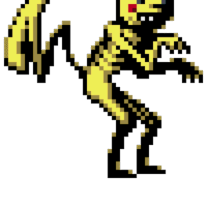 Pikachu Sonriente pärlplatta mall