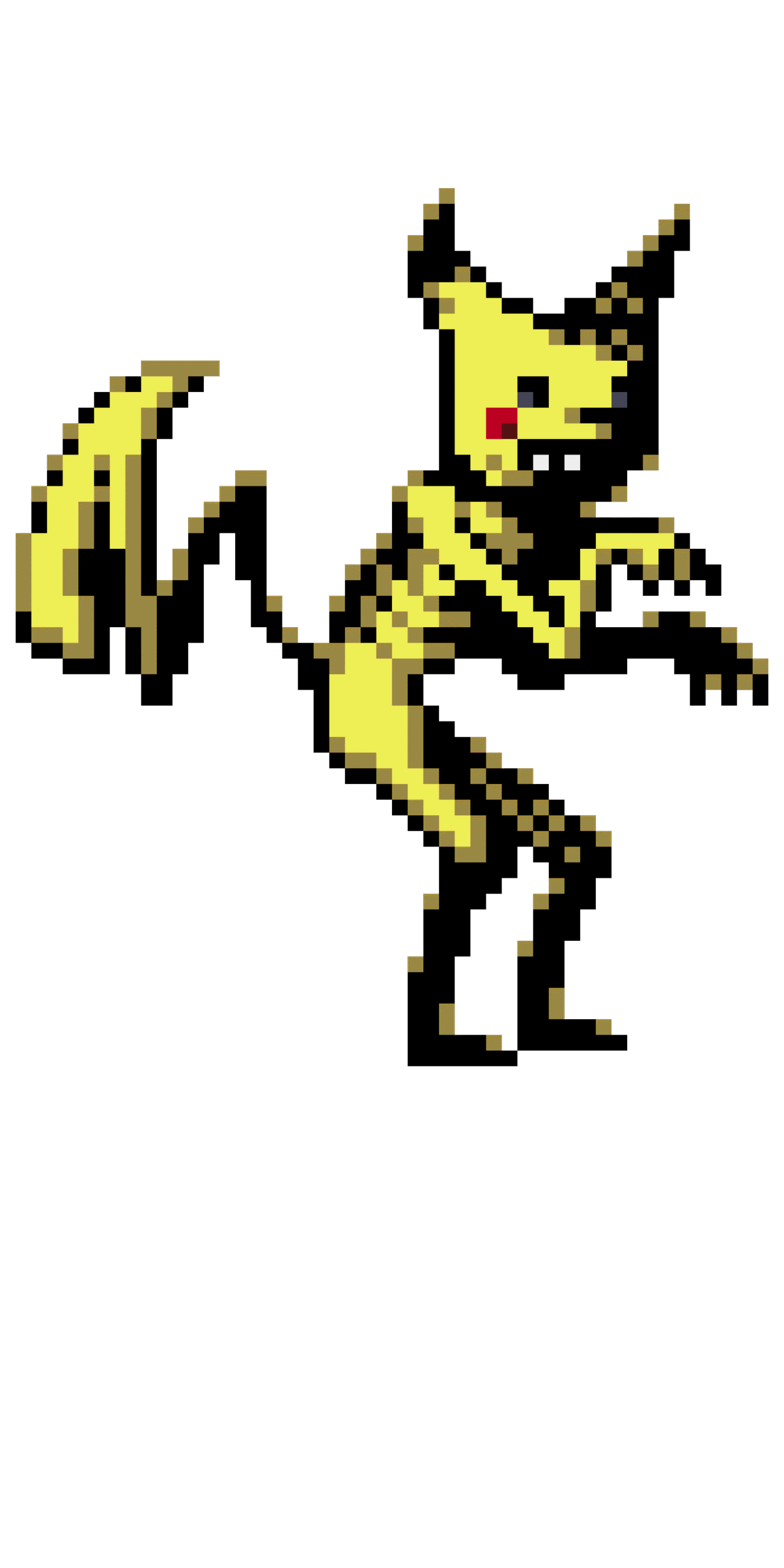 Pikachu Sonriente Pärlplatta Design