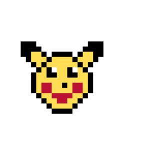 Pikachu pärlplatta mall