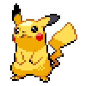 PIKACHU pärlplatta mall