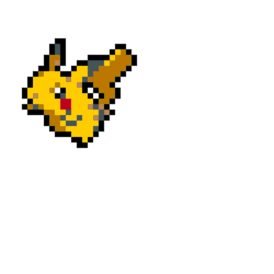 Pikachu pärlplatta mall