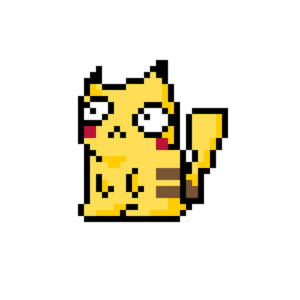 Pikachu pärlplatta mall