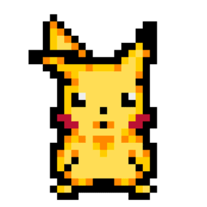 Pikachu pärlplatta mall