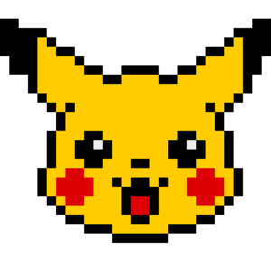 Pikachu pärlplatta mall