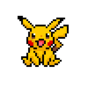 Pikachu pärlplatta mall