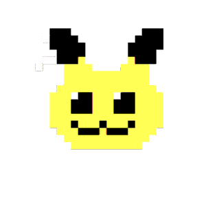 Pikachu pärlplatta mall