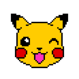 Pikachu pärlplatta mall