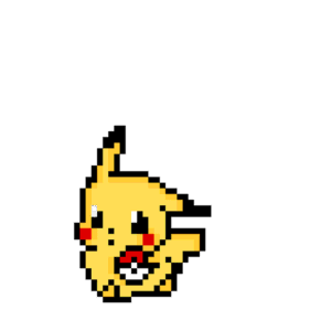 Pikachu pärlplatta mall