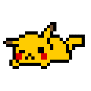 Pikachu pärlplatta mall